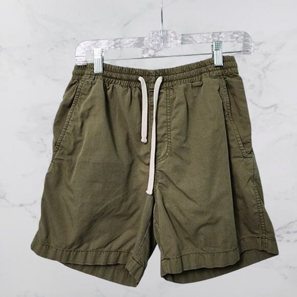 J.Crew Men's Dock Shorts Olive Green Shorts Small - Picture 1 of 4